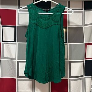 Vibrant green dressy tank top ambiance